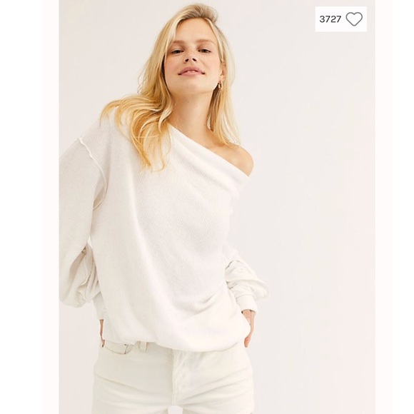 Free People Sweaters - Free People Main Squeeze Hacci Top in Ivory